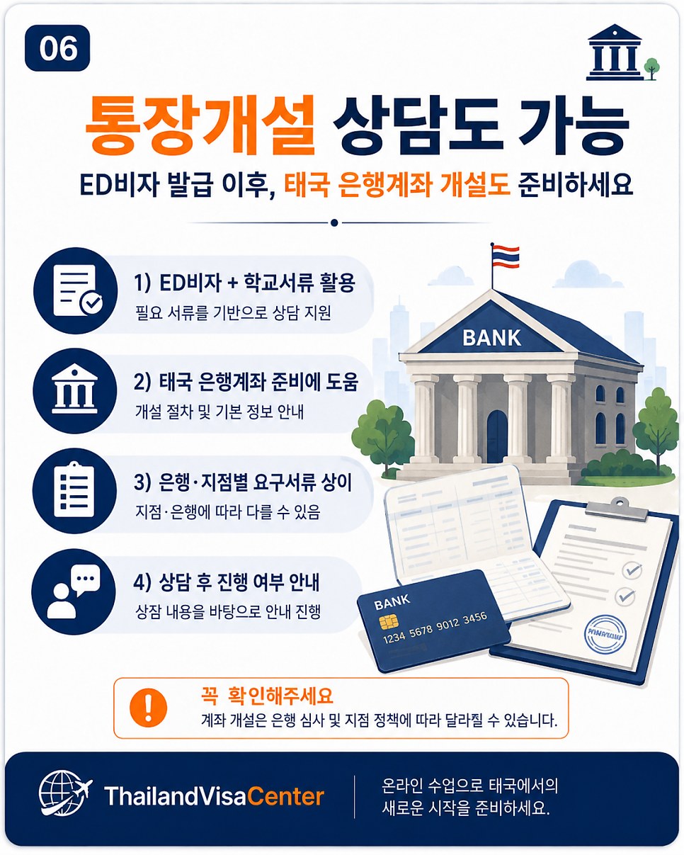 통장 개설 상담 안내 이미지